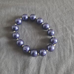Elegant Purple Beaded Bracelet